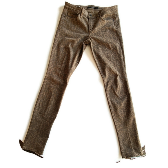 Anthropologie Jeans Joes Jeans Chelsea Ultra Slim Fit Leopard